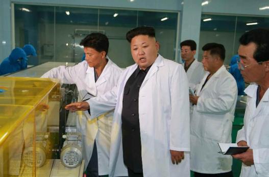 金正恩视察葛麻食品厂称赞工厂犹如宫殿(图)