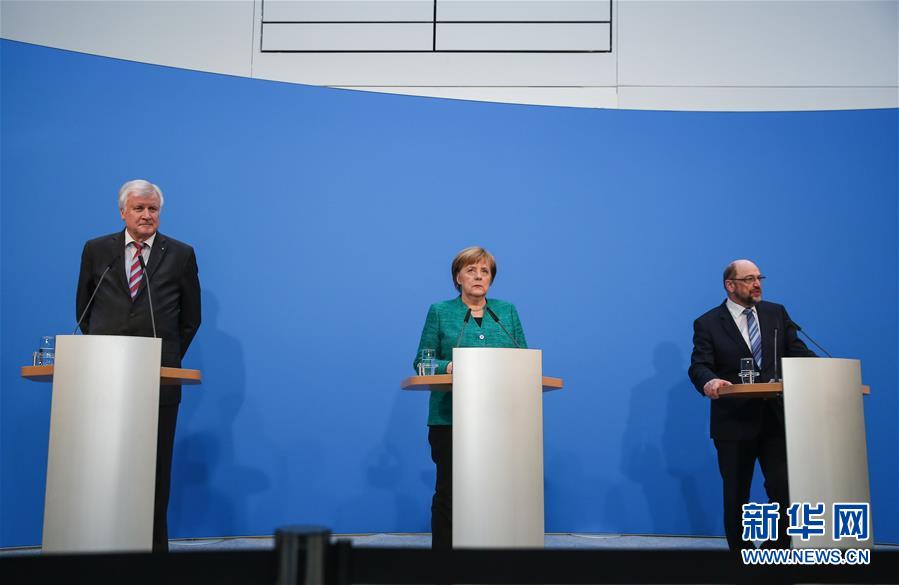 （国际）（1）德国联盟党和社民党就联合组阁协议达成一致